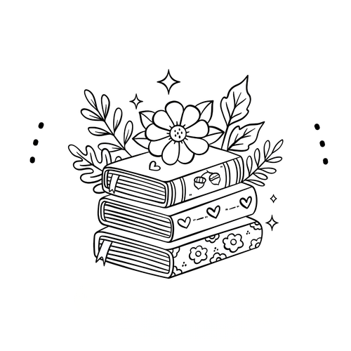 Personalized custom book embosser with the Blooming Pages botanical design for your personal library.